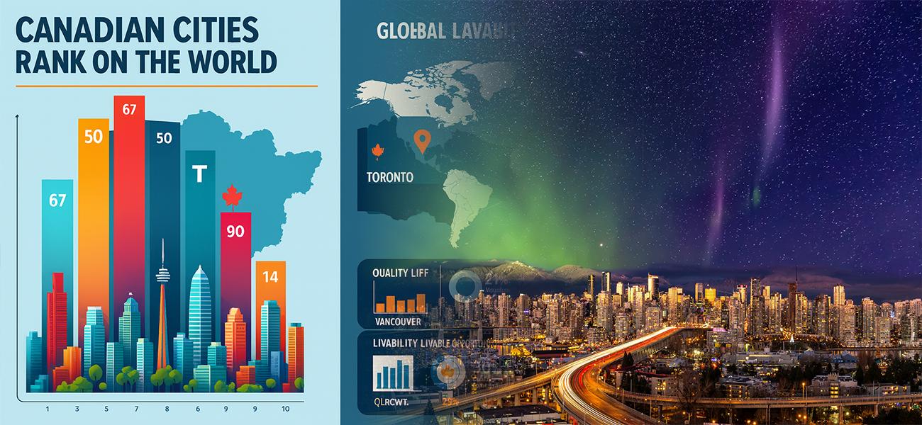 رتبه بندی شهرهای کانادا در بین برترین شهرهای جهان
